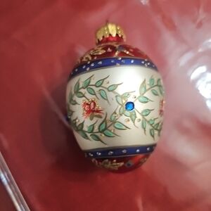 DESIGNERS STUDIO VINTAGE  CHRISTMAS ORNAMENT EGG